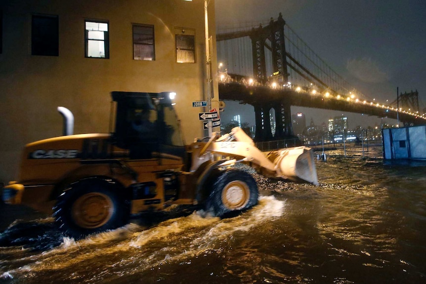 Floodwaters swamp Brooklyn, New York City