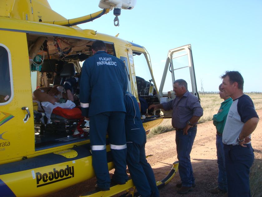 Man taken to hospital after bull attack - ABC News