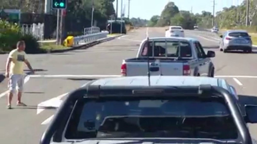 Dash cam catches road rage incident