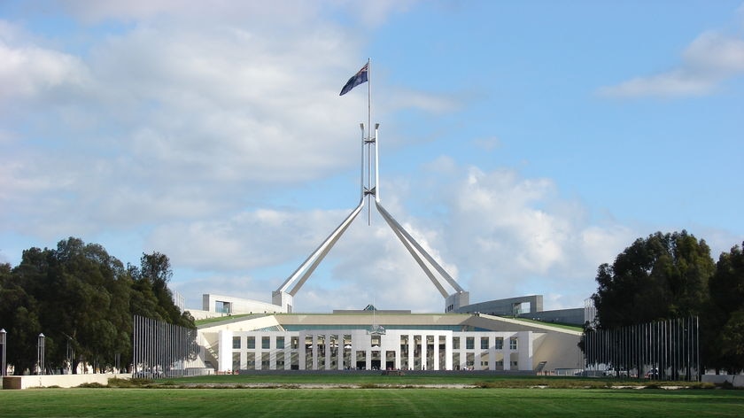 Parliament House is a sight to behold on a sunny day.