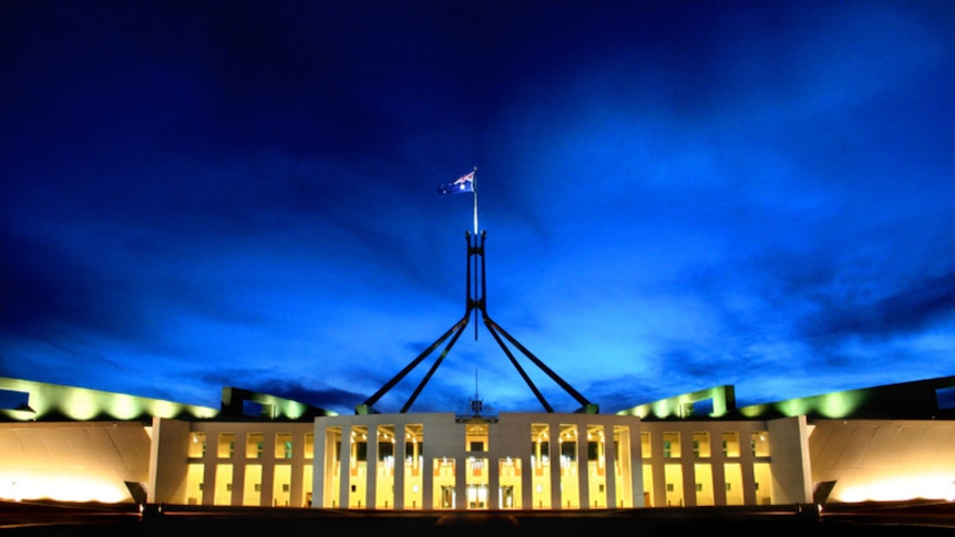 Parliament House at night