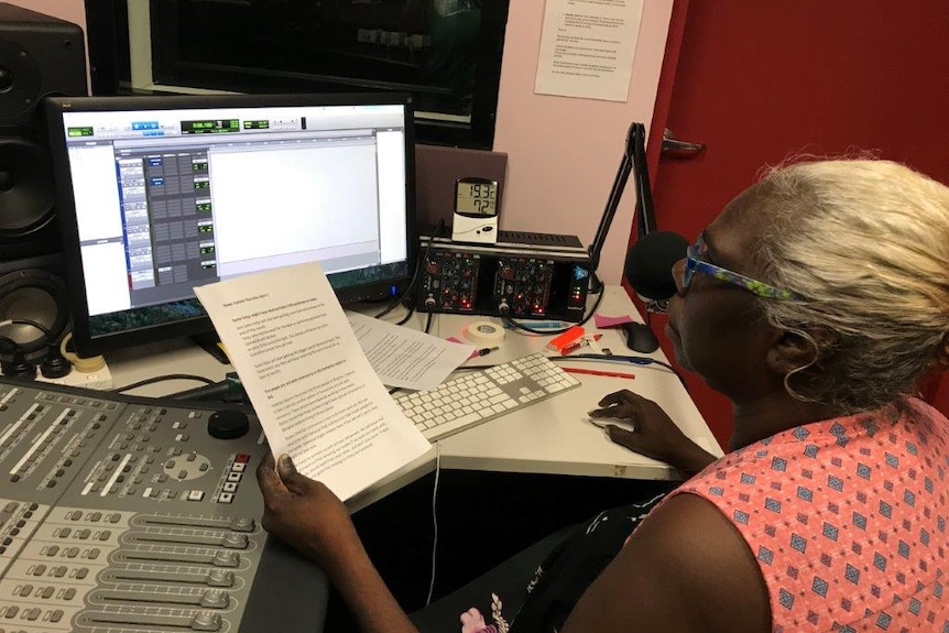 Senior Yolngu broadcaster Sylvia Nulpinditj has been working to get messages out to remote communities.