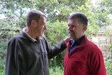 Ken Basham and Philip Habel at their home in Canberra.