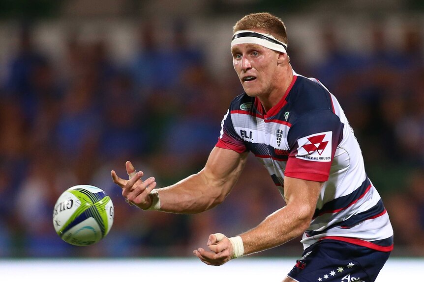 Rookie season ... Reece Hodge during his Super Rugby debut for the Rebels against the Force