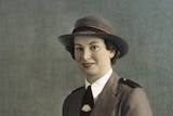 A studio portrait of Australian Army nurse, Vivian Bullwinkel, in service dress uniform