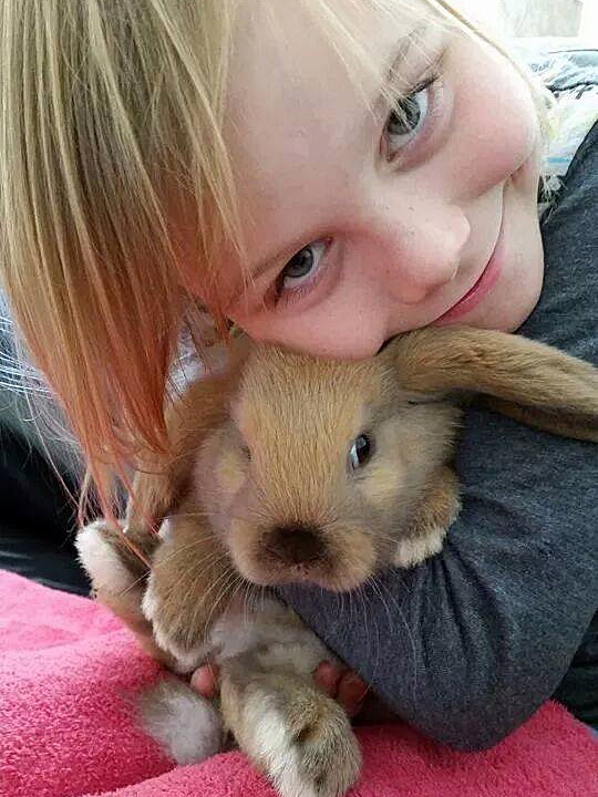 Leila Baartse-Harkin with bunny