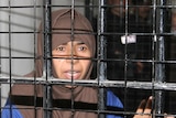 Sajida al-Rishawi at a military court in Juwaida prison in 2006.