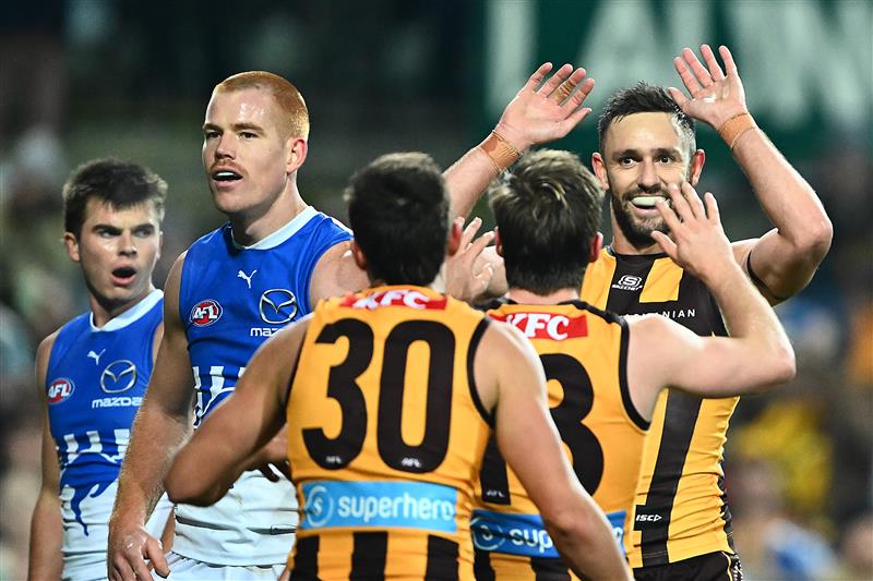 AFL Sunday - it was nice of my team mates to help me to seven goals