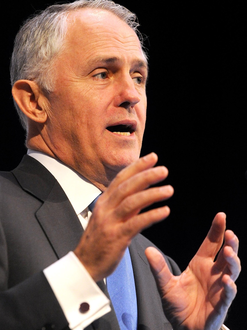 Malcolm Turnbull speaks during an address at the Queensland Media Club.