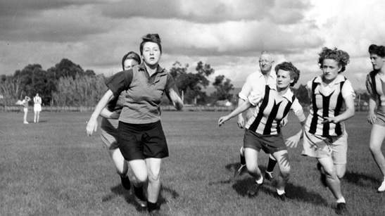 Charity match held to raise funds for Red Cross in 1944.