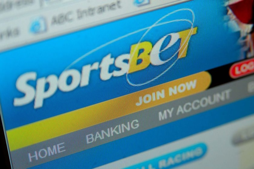 A screen shot of the Sportsbet website