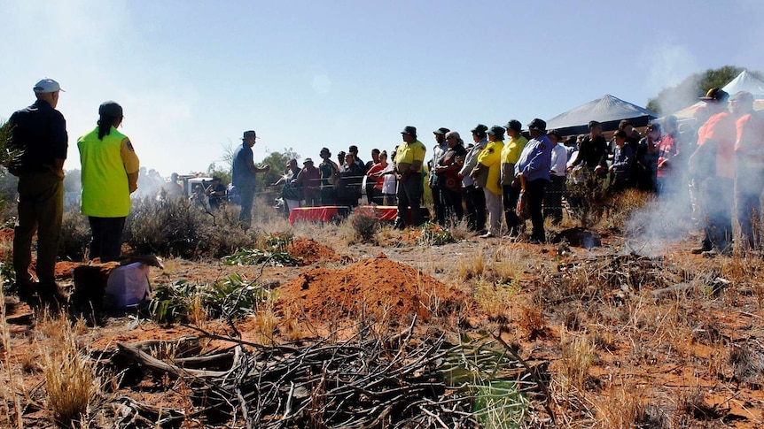 The ancestral remains of 10 Barkindji people are buried at Kinchega National Park.