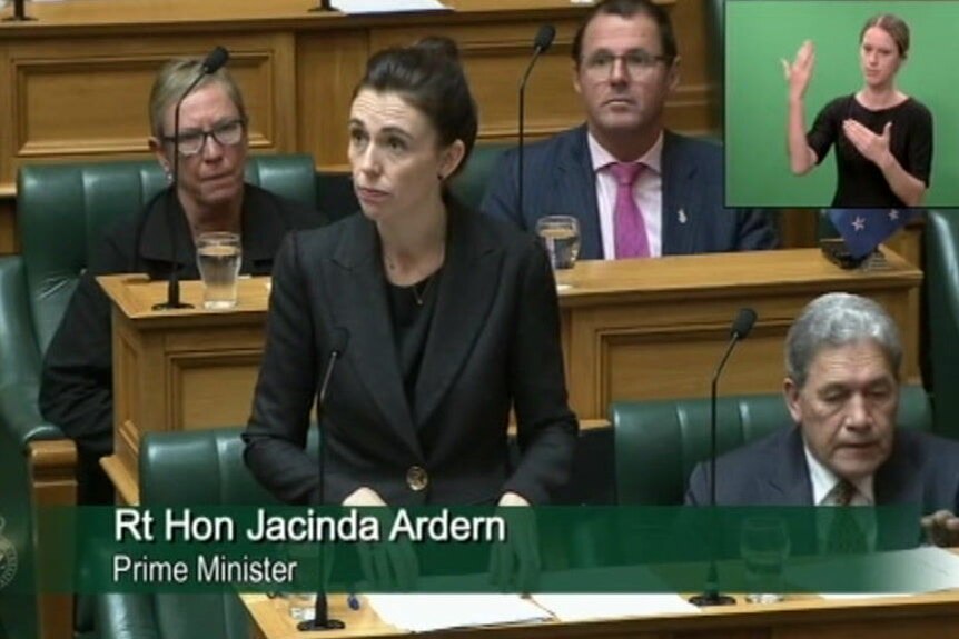 Jacinda Ardern addresses Parliament over Christchurch shootings