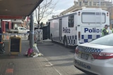 Crime scene, North Hobart stabbing