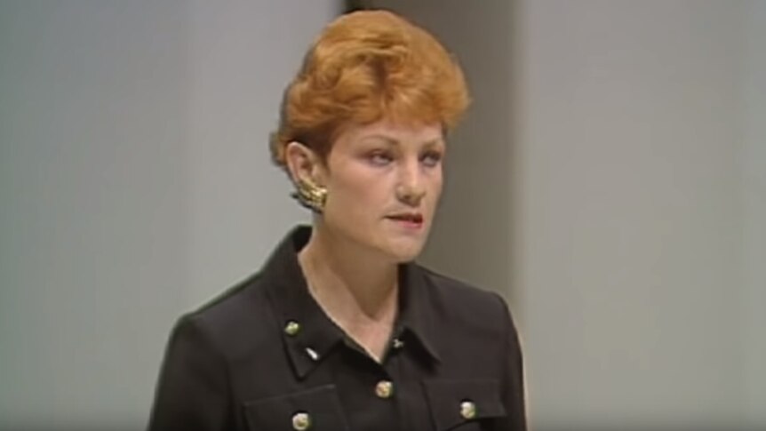 Pauline Hanson addresses media
