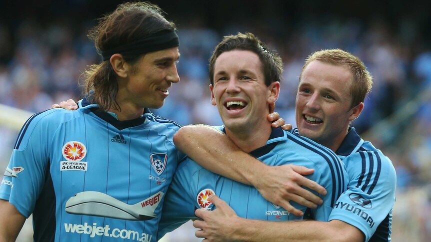 Sky Blues celebrate a goal