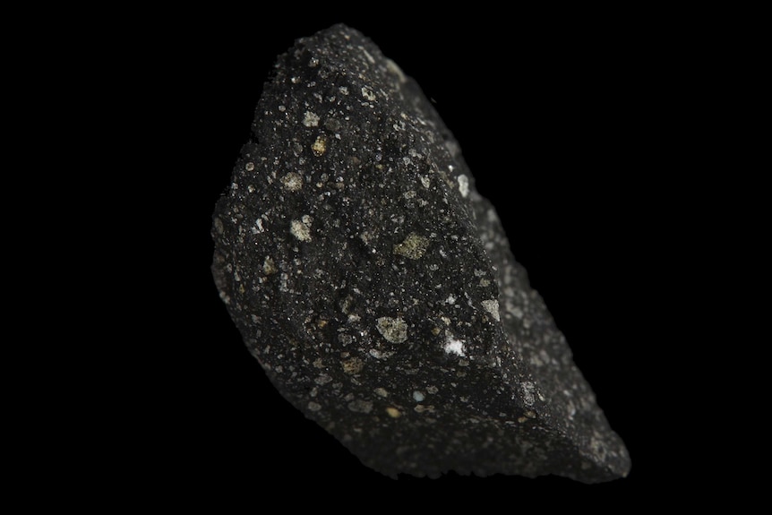 A piece of the Murchison meteorite held in Melbourne Museum