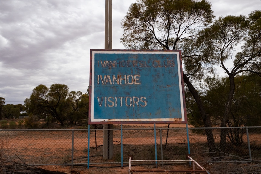 A faded scoreboard sign at the Ivanhoe Oval