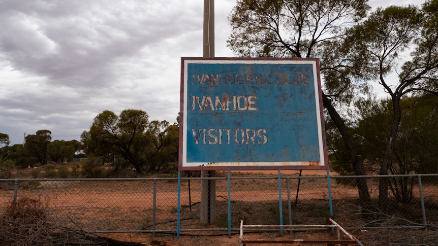 A faded scoreboard sign at the Ivanhoe Oval