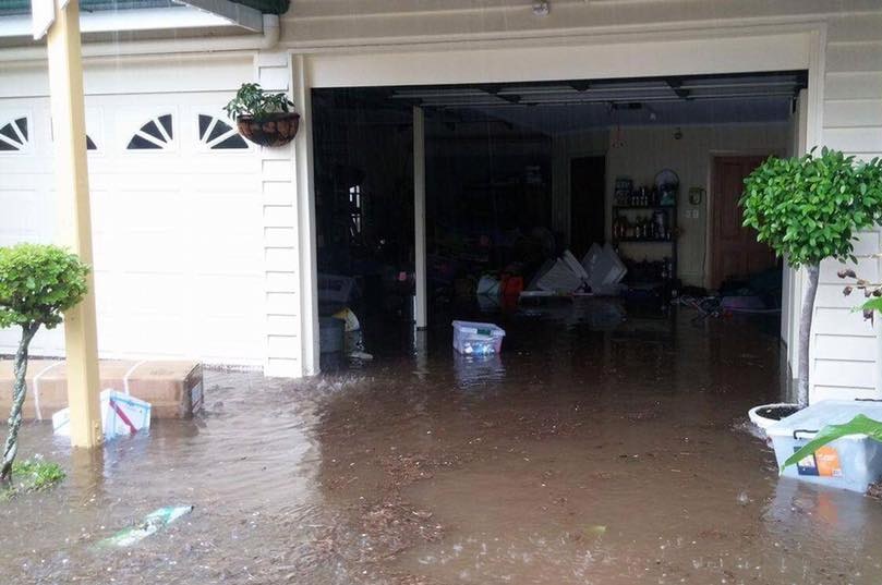 A house in Paddington is flooded.