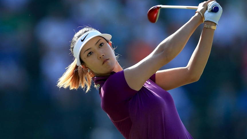 Wie hits a shot at the US Women's Open