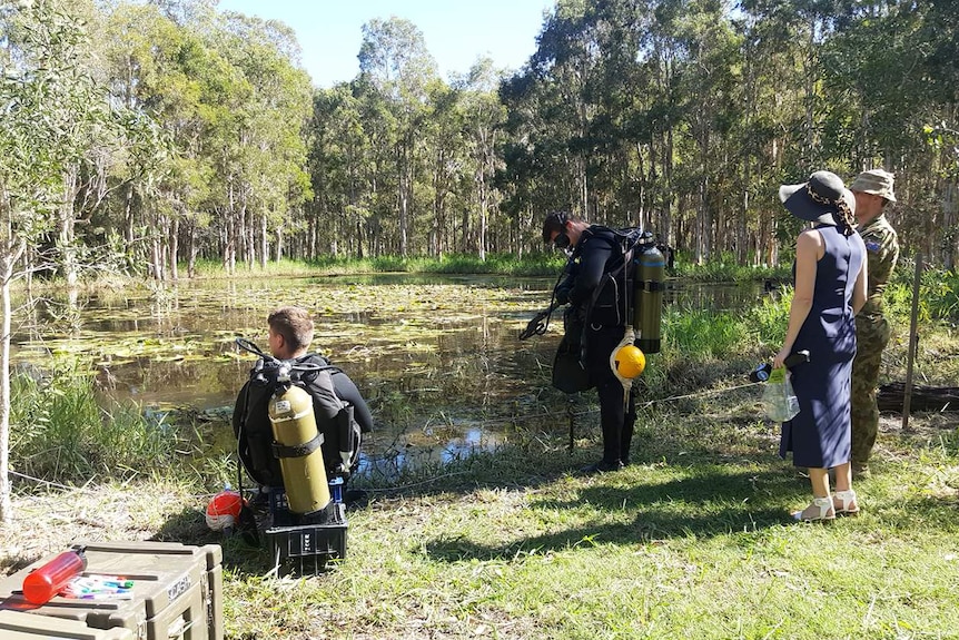 Police divers and army search Deagon wetlands, north of Brisbane, in murder investigation for Wayne Youngkin