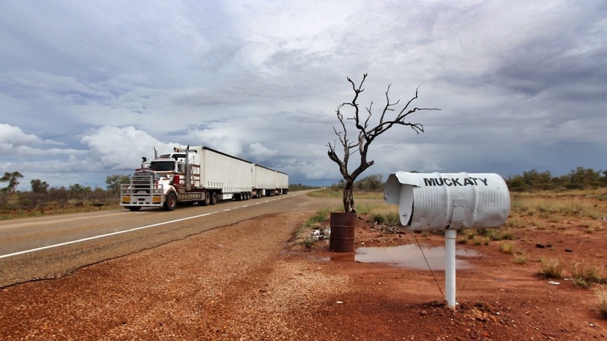 The turnoff to Muckaty Station