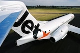 File photo shows the livery of Jetstar