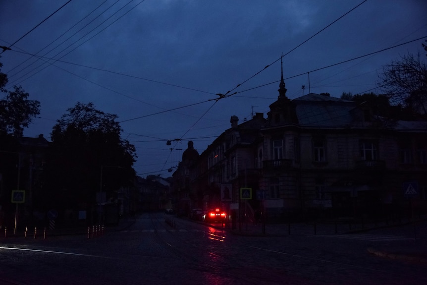 Ukraine city blackout