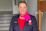 Judy Semken in her Qantas uniform.