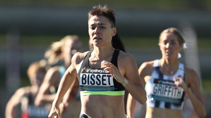 Catriona Bisset in a running race.