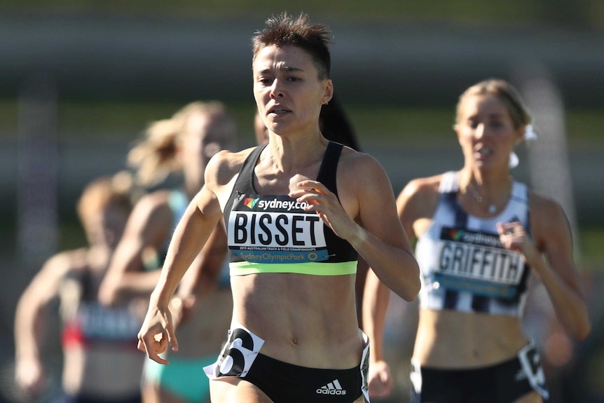 Catriona Bisset in a running race.