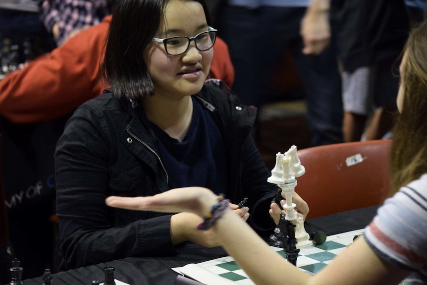 Katie Ord, 13, first started playing chess in year five.