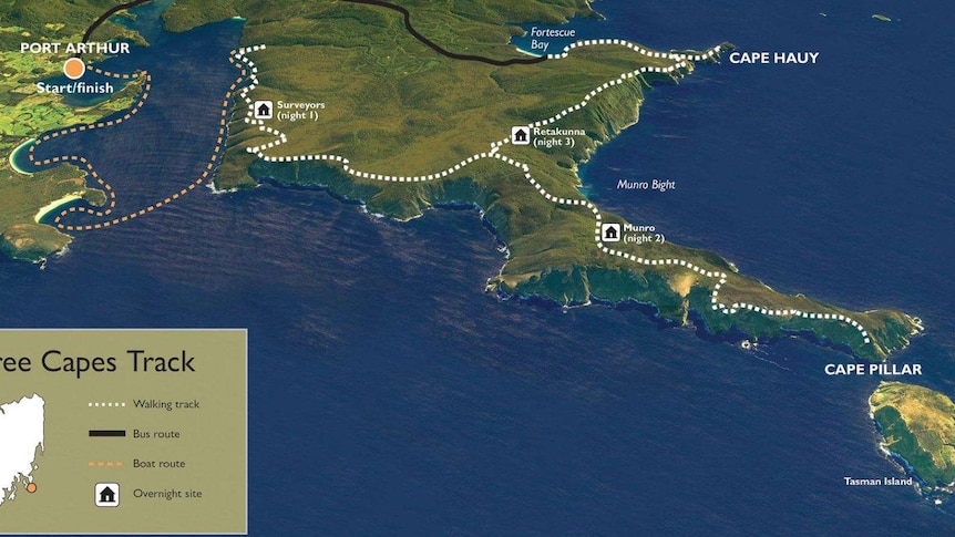 Three Capes Track route