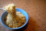 A bowl of instant noodles