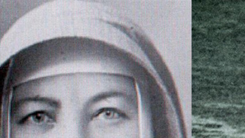A composite photo of Mary MacKillop and Sir Donald Bradman