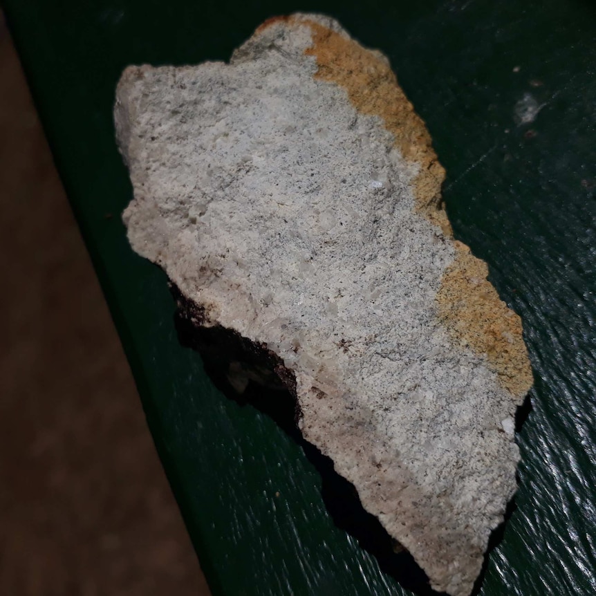 A piece of rhyolite rock from Nimbin