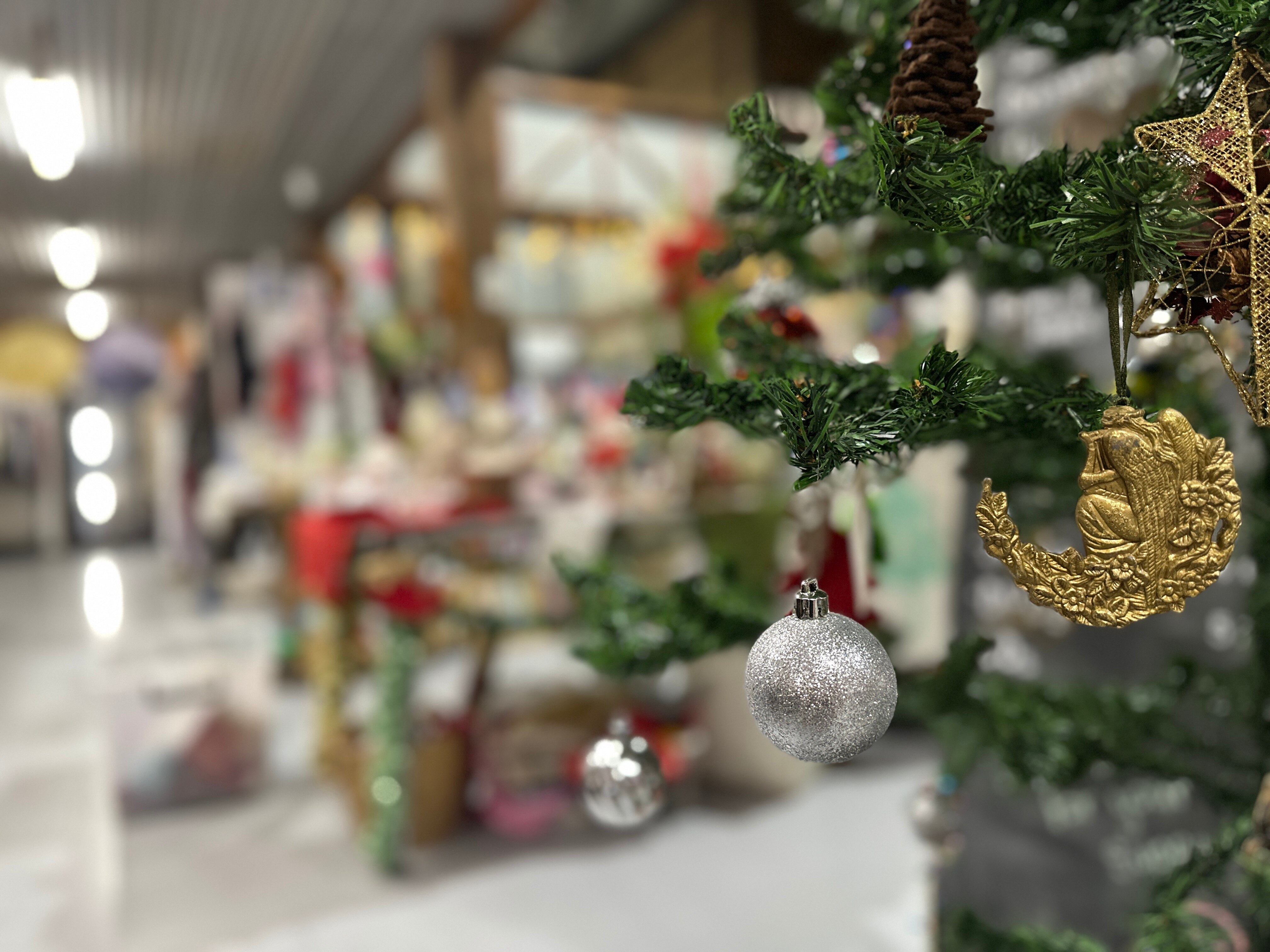 Two christmas baubles