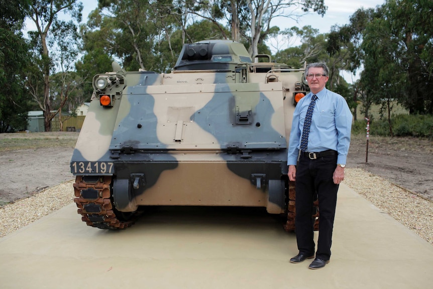 Terry Roe, President of the South Arm RSL Sub-branch April 20, 2017