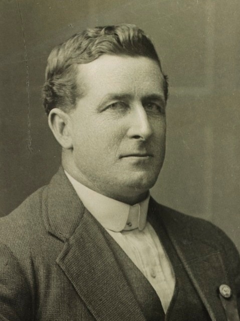 Portrait photo of Australian politician Percy Brookfield.