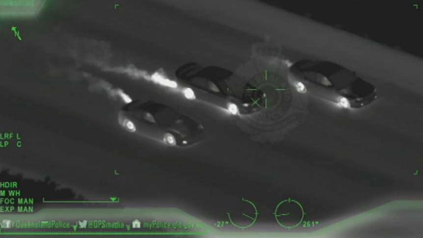 Polair spotted dozens of cars racing at extreme speeds along the M1