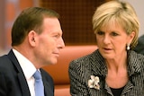 Tony Abbott and Julie Bishop  in federal Cabinet