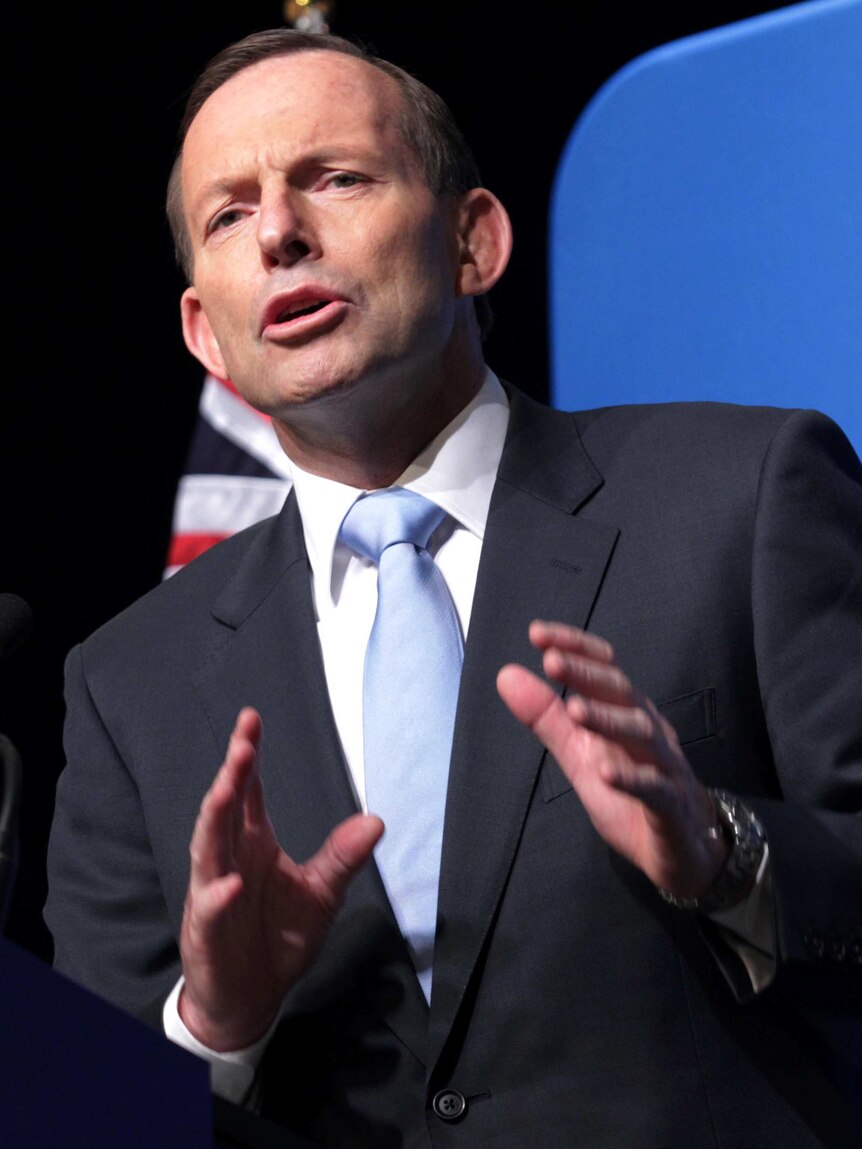 Tony Abbott addresses Federal Liberal Party