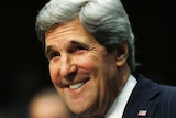 John Kerry testifies during his Senate Foreign Relations Committee confirmation hearing.