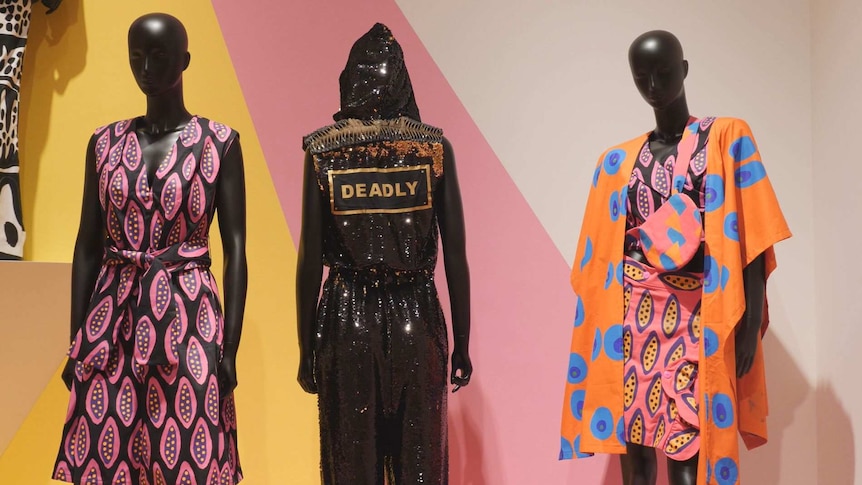 Teagan Cowlishaw's sparkly Deadly Kween jumpsuit is one of the many eye-catching works on display.