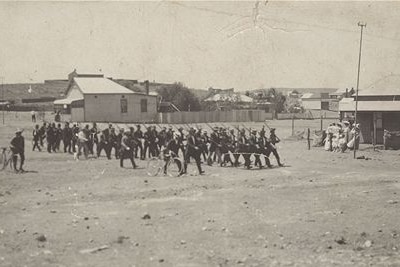 Riflemen returned Broken Hill after the 1915 attack