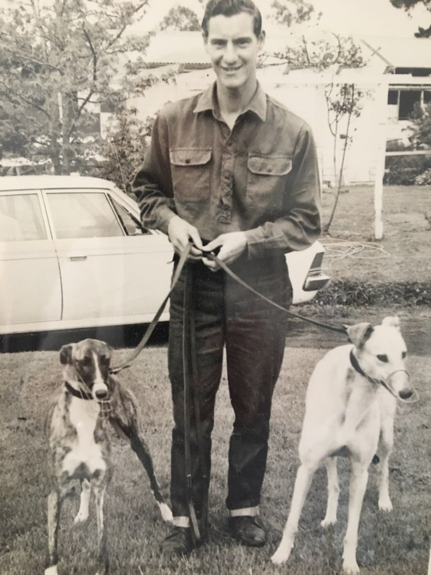 Black and white photo of Ray Matthews 