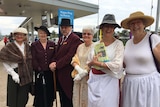 The Caboolture historical society group turned out in period costume for the event.