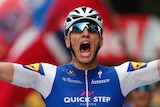 Marcel Kittel celebrates Tour de France stage two win