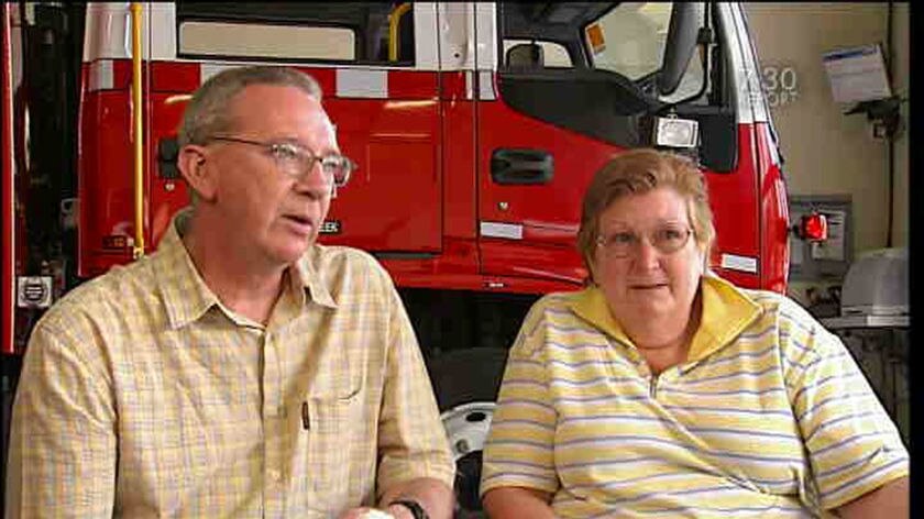 Journalist Gary Hughes and his wife Janice survived bushfires which swept through their St Andrews property.